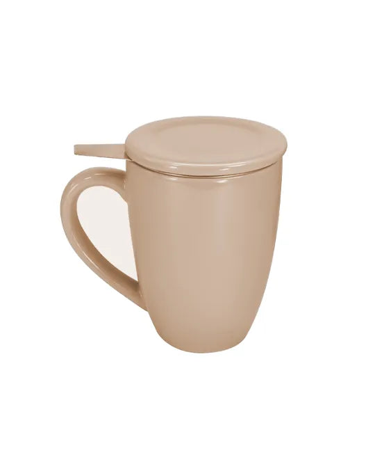 Teetasse mit Filter und Deckel