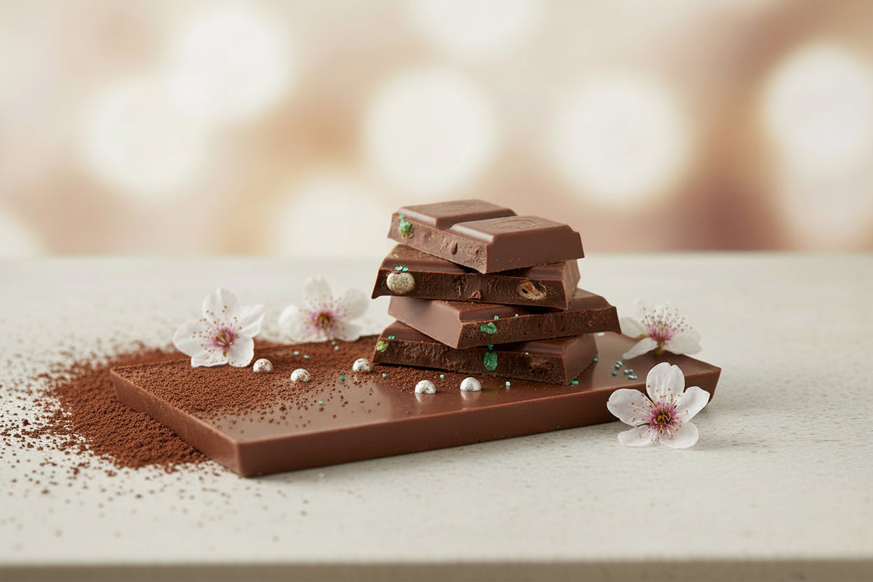 Schokoladentafel mit Zuckerdekor