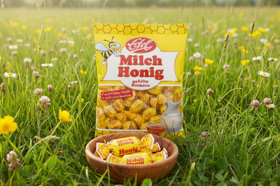 Milch-Honig Bonbons