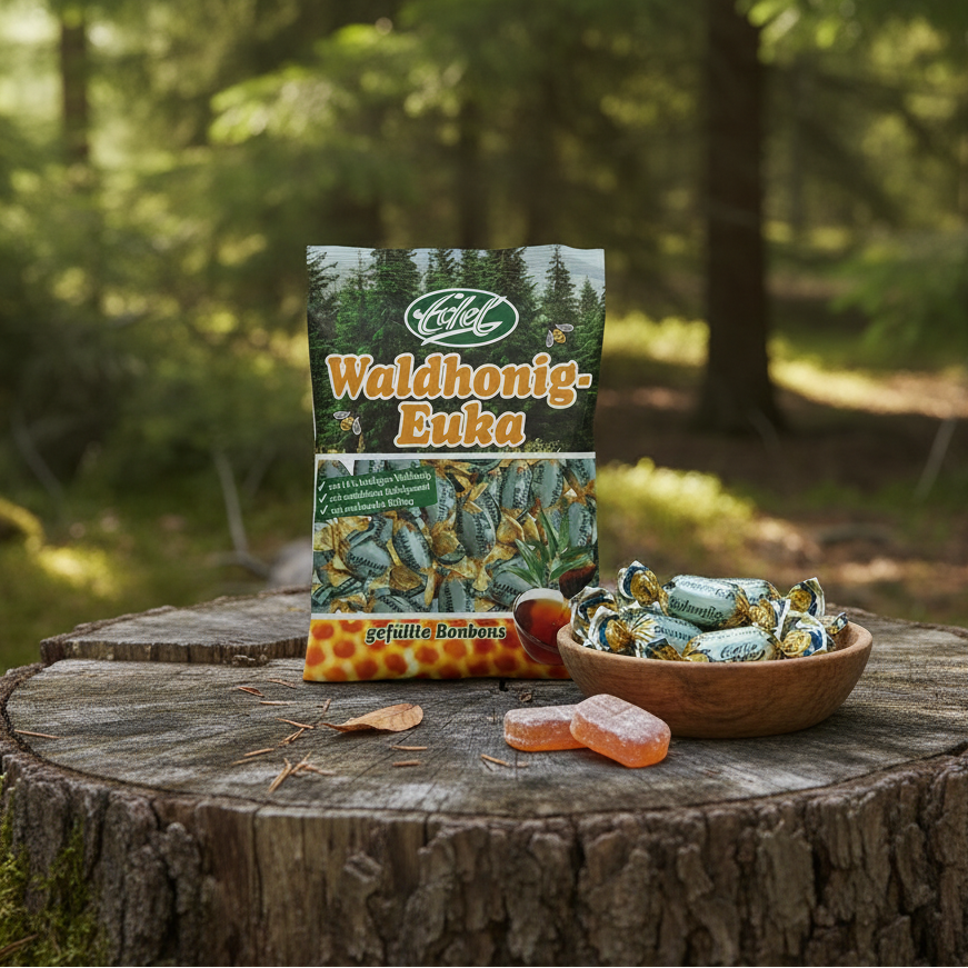 Waldhonig-Eukalyptus-Bonbon